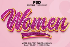 Glitter Luxury 3d Text Effect Style
