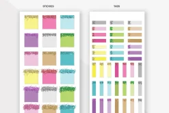 60 Glitter Tipped Sticky Notes
