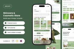 Glowra – Cosmetic Store App UI