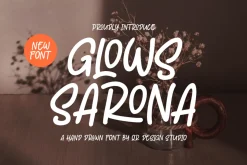 Glows Sarona - Hand Drawn Font
