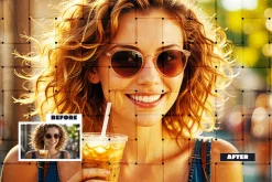 Glued Basket Photo Effect