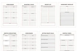 goal planner template Canva vol:04