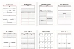 goal planner template Canva vol:04