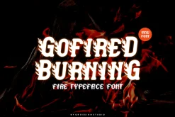 Gofired Burning - Fire Typeface Font