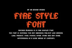 Gofired Burning - Fire Typeface Font