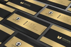 Gold & Black Business Card