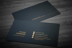 Gold Black Business Cards