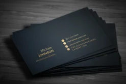 Gold Black Business Cards