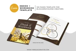 Gold Ebook Workbook Canva Template