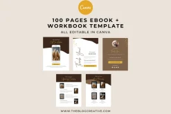 Gold Ebook Workbook Canva Template