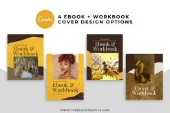 Gold Ebook Workbook Canva Template
