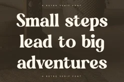 Golden Antique Retro Serif Font