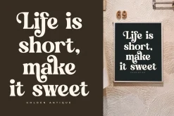Golden Antique Retro Serif Font