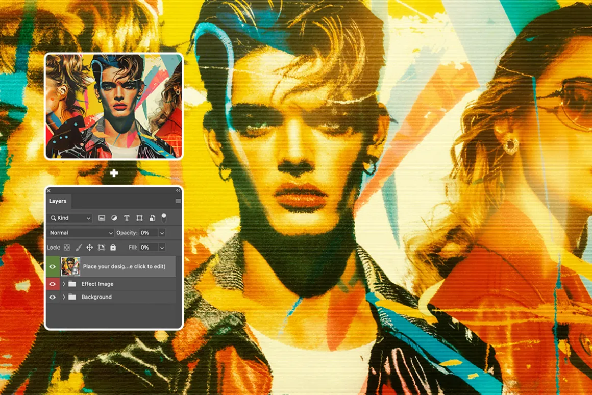 Golden Cinematic Photo Effect