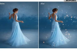 Golden Fireflies Photo Overlays