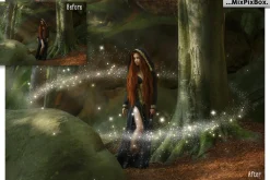 Golden Fireflies Photo Overlays