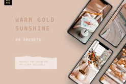 4 Golden Lightroom Presets Bundle