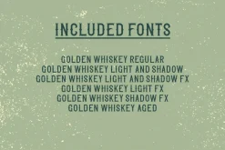 Golden Whiskey typeface