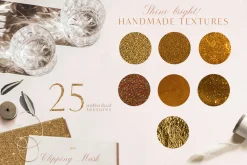 Gold Foil Glitter Luxury Textures