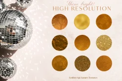 Gold Foil Glitter Luxury Textures