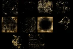 Gold Grunge Overlays