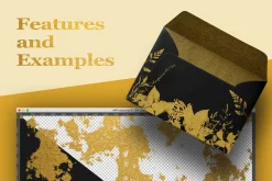 300 gold lithography textures