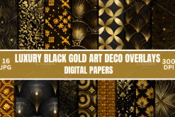 Gold Pattern Overlays