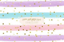 Gold Pink Purple Digital