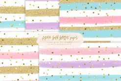 Gold Pink Purple Digital