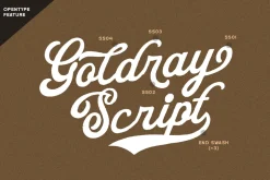 Goldray Club Retro Font Duo
