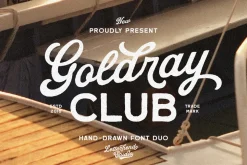 Goldray Club Retro Font Duo