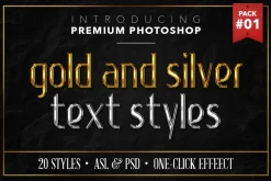 Gold & Silver #1 - 20 Text Styles
