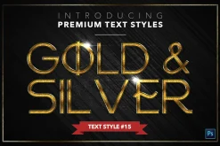 Gold & Silver #5 - 15 Text Styles