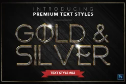 Gold & Silver #5 - 15 Text Styles