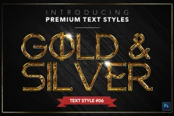 Gold & Silver #5 - 15 Text Styles