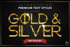 Gold & Silver #5 - 15 Text Styles