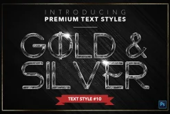 Gold & Silver #5 - 15 Text Styles