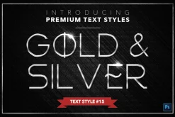 Gold & Silver #3 - 15 Text Styles