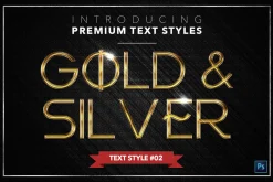 Gold & Silver #3 - 15 Text Styles