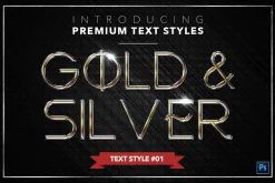 Gold & Silver #3 - 15 Text Styles