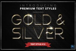 Gold & Silver #3 - 15 Text Styles