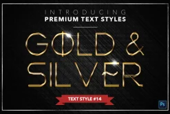 Gold & Silver #3 - 15 Text Styles