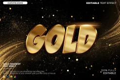 Gold Text Effect Bundle