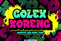 Golex Koreng - Graffiti Font
