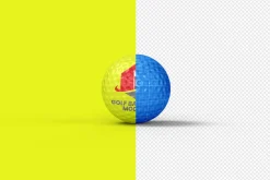 Golf Ball Logo Mockup - 6 views