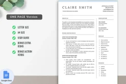 Google Docs Resume CV Template 04