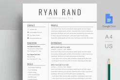 Google Docs Resume Template