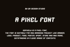 Gopixely - Game & Pixel Font