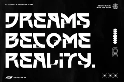 Goretax - Tech Display Font