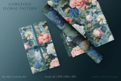 Gorgeous Peonies Floral Pattern 2